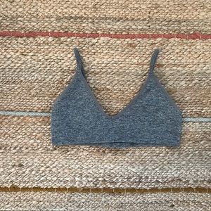 ON HOLD Gray v-neck bralette